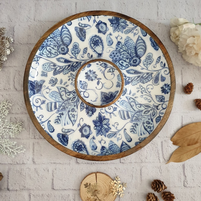 Chip & Dip Platter - Water Lily