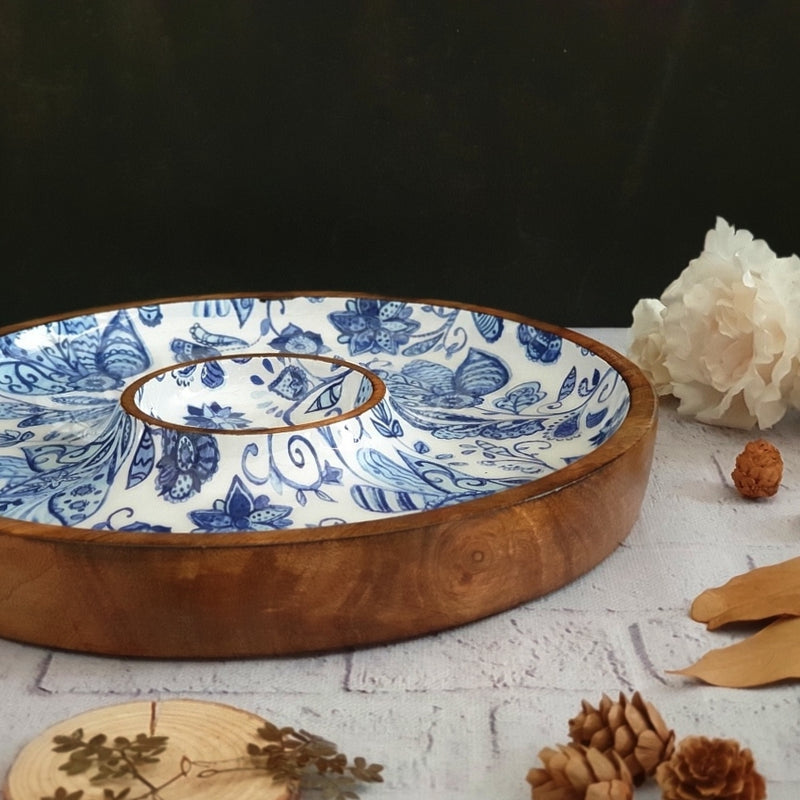 Chip & Dip Platter - Water Lily