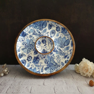 Chip & Dip Platter - Water Lily