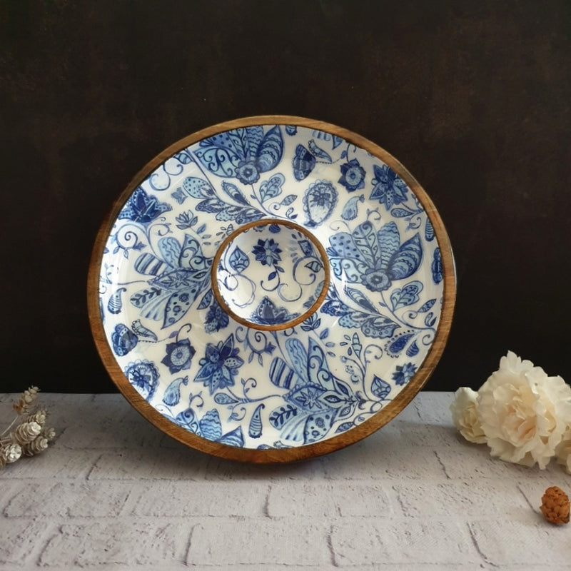 Chip & Dip Platter - Water Lily