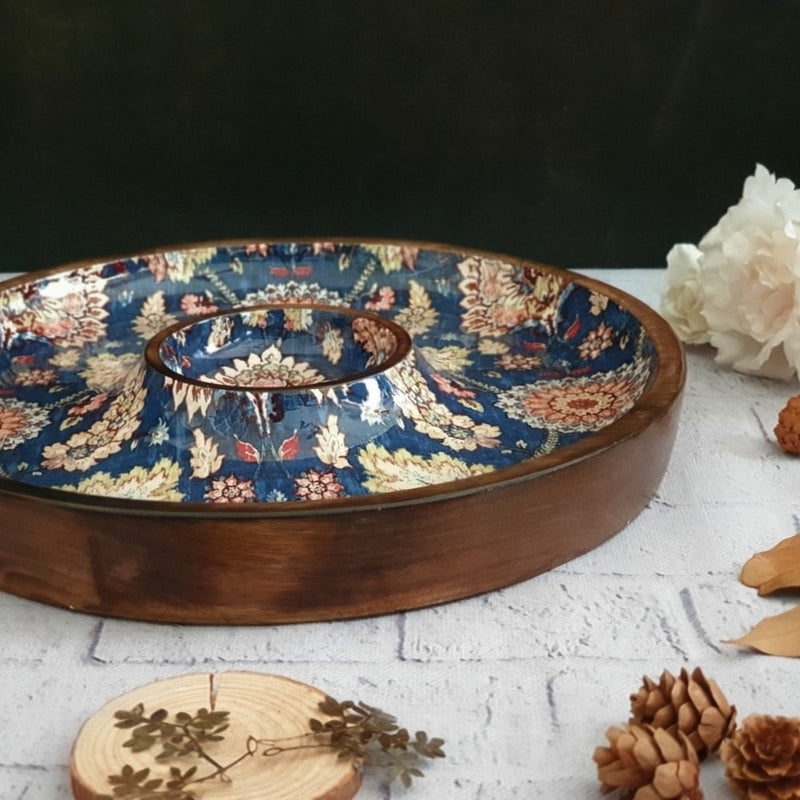 Chip & Dip Platter - Blue Popular