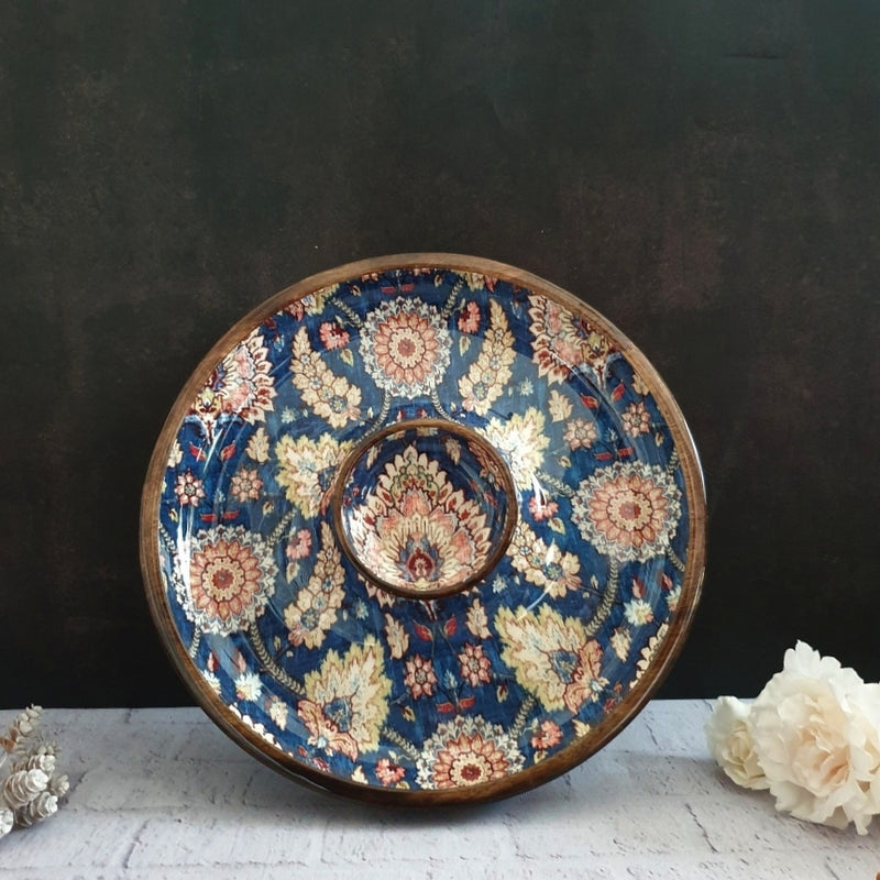 Chip & Dip Platter - Blue Popular