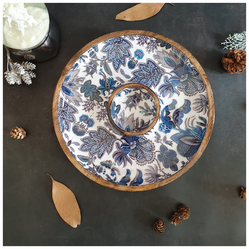 Chip & Dip Platter - Sapphire