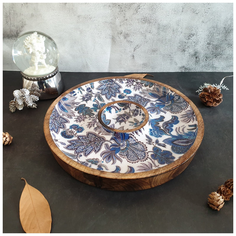 Chip & Dip Platter - Sapphire