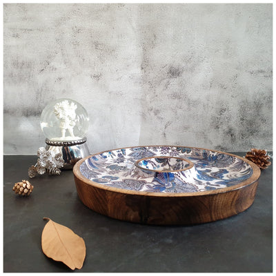 Chip & Dip Platter - Sapphire