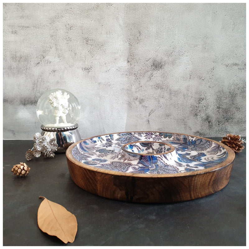 Chip & Dip Platter - Sapphire