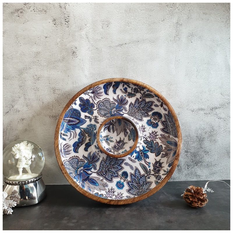 Chip & Dip Platter - Sapphire