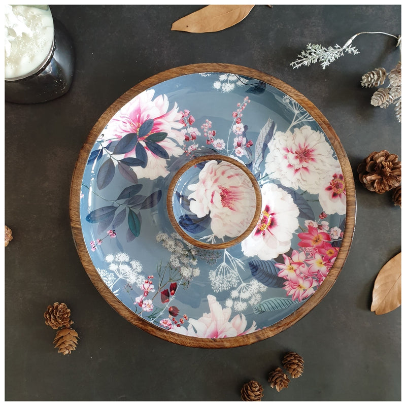 Chip & Dip Platter - Desert Rose Grey