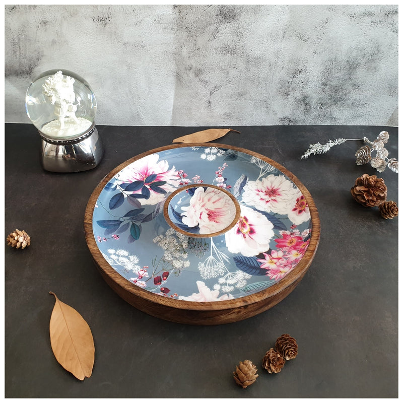 Chip & Dip Platter - Desert Rose Grey