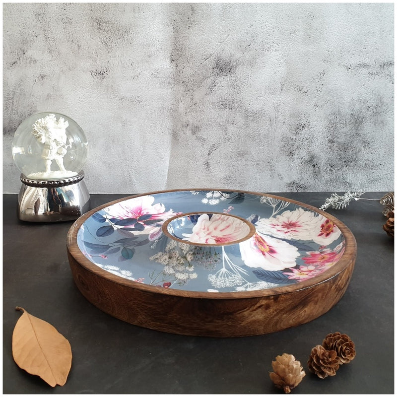 Chip & Dip Platter - Desert Rose Grey