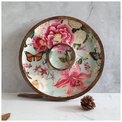 CHIP & DIP PLATTER - ALICE IN WONDERLAND MINT