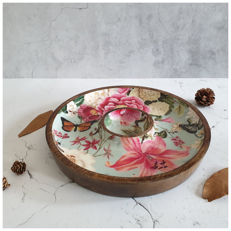 CHIP & DIP PLATTER - ALICE IN WONDERLAND MINT
