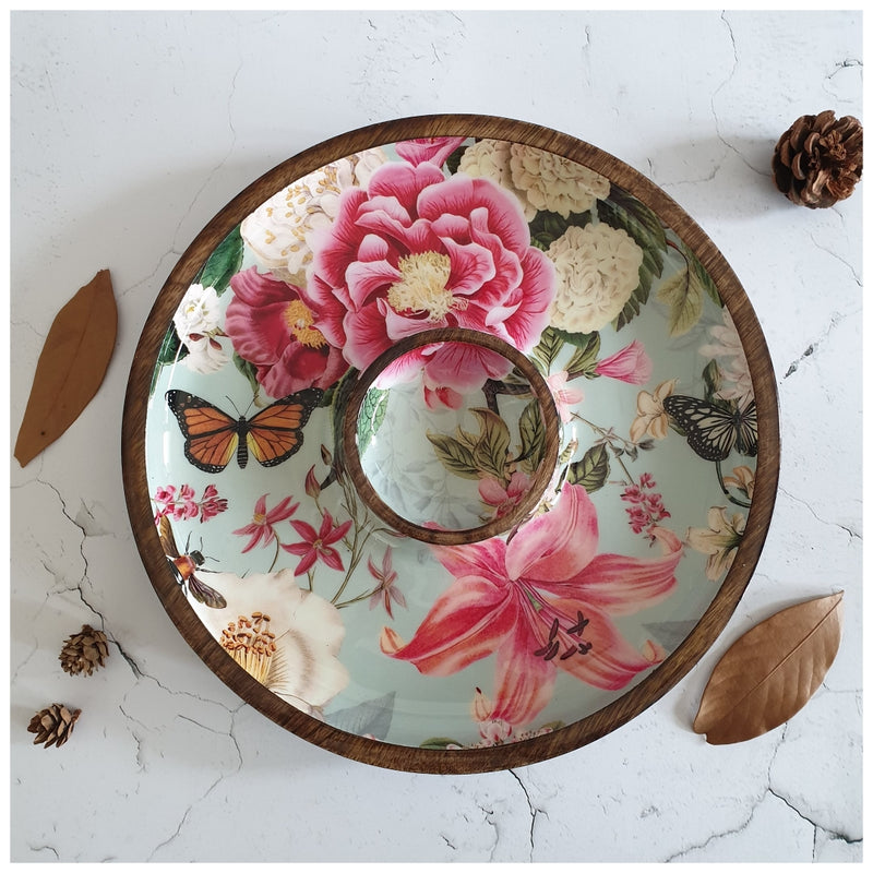 CHIP & DIP PLATTER - ALICE IN WONDERLAND MINT