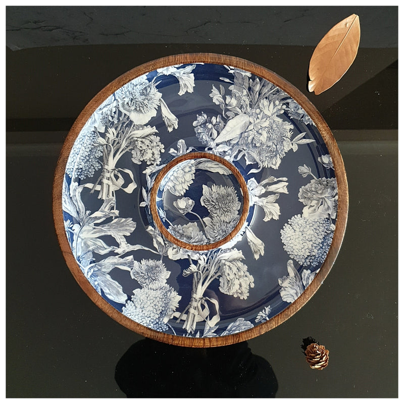 Chip & Dip Platter - Argentine Blue