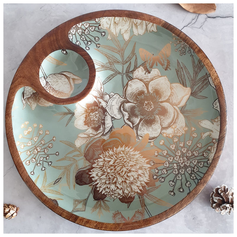 Chip & Dip Platter - Side Bowl - Summer Rain