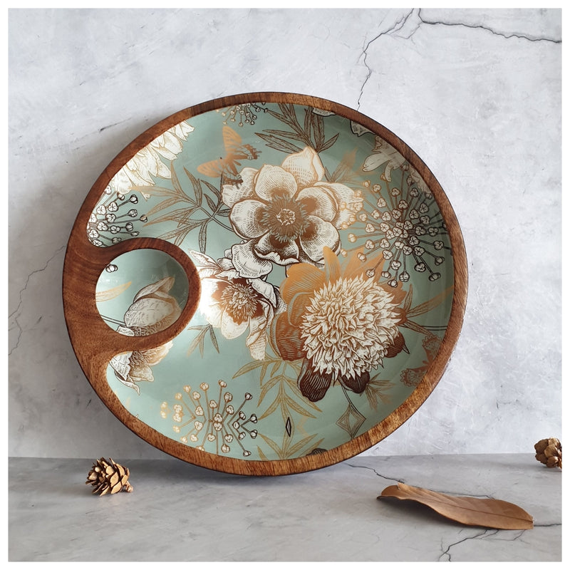 Chip & Dip Platter - Side Bowl - Summer Rain