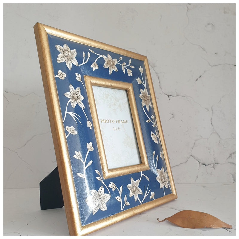 Photo Frame - Hand Painted - Blooming Hibiscus (4"x6")