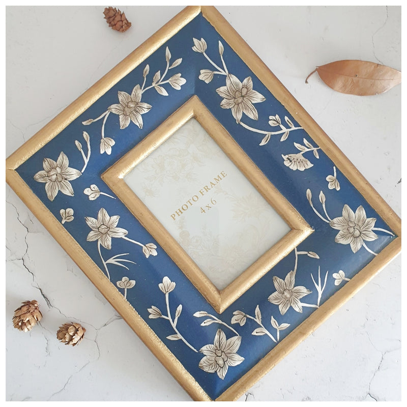 Photo Frame - Hand Painted - Blooming Hibiscus (4"x6")