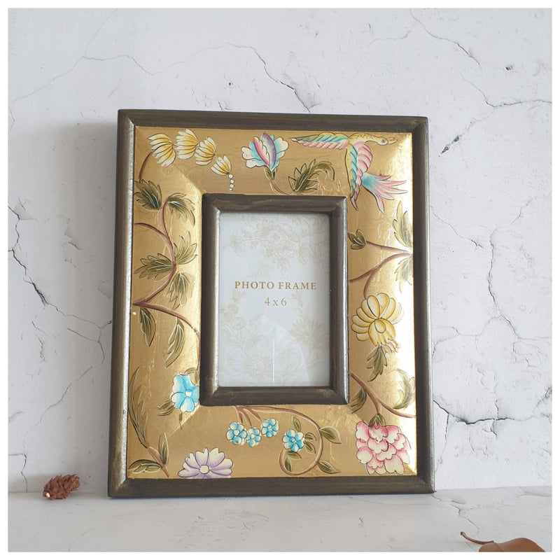 Photo Frame - Hand Painted - Golden Leaf (Set of 2)