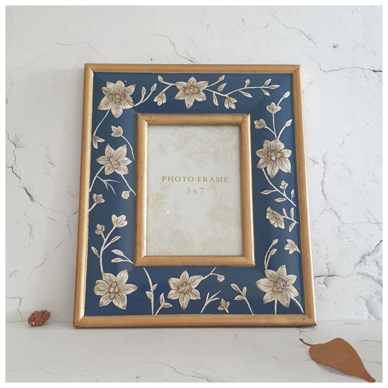 Photo Frame - Hand Painted - Blooming Hibiscus (5"x7")