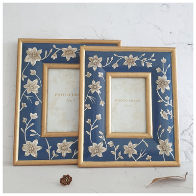 Photo Frame - Hand Painted - Blooming Hibiscus (Set of 2)