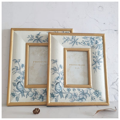 Photo Frame - Hand Painted - White Summer (Set of 2)