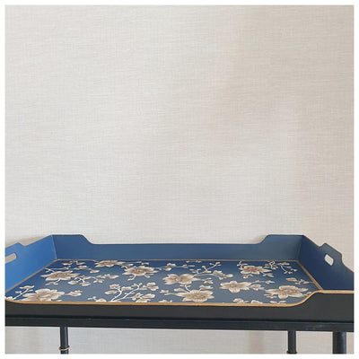 HAND PAINTED - TABLE - RECTANGLE - BLOOMING HIBISCUS