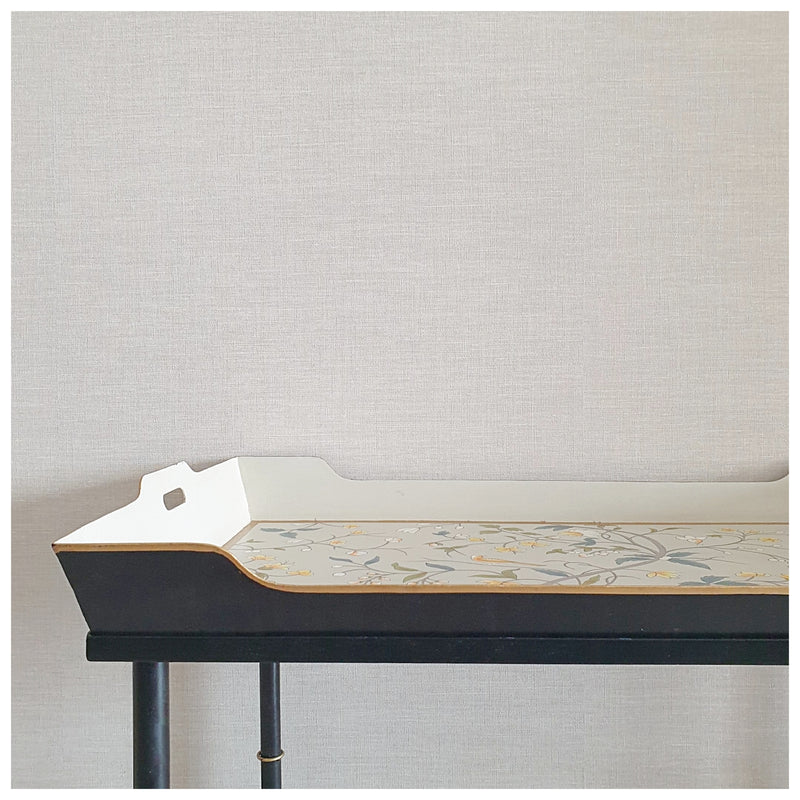 HAND PAINTED - TABLE - RECTANGLE - GREY BLOSSOM