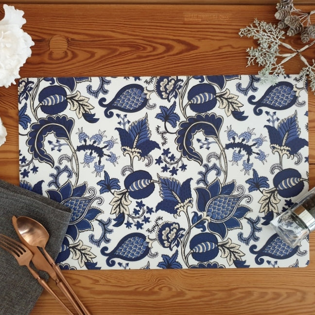 WIPE CLEAN TABLEMATS/PLACEMATS - BLUE ACORN