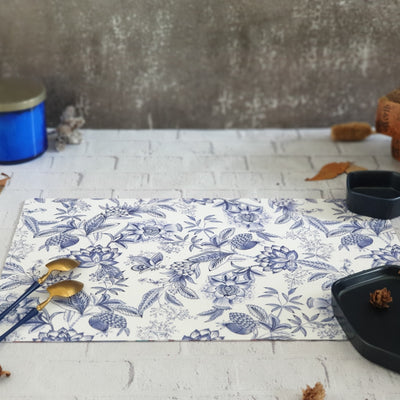 WIPE CLEAN TABLEMATS/PLACEMATS - SUMMER BLUE