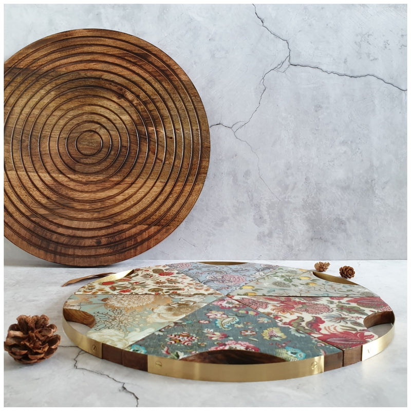 PIZZA/PIE WITH WOODEN BOARD - EARTH COLLECTION