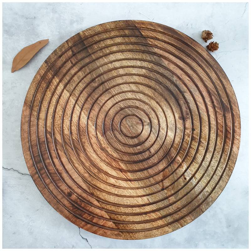 PIZZA/PIE WITH WOODEN BOARD - EARTH COLLECTION