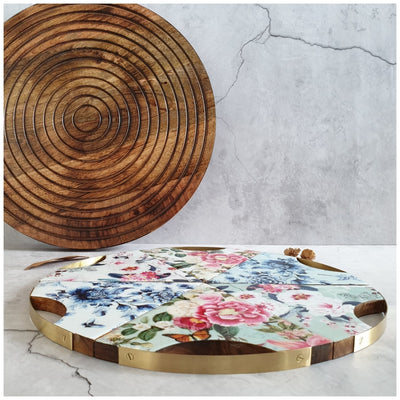 PIZZA/PIE WITH WOODEN BOARD - FRANGIPANI COLLECTION