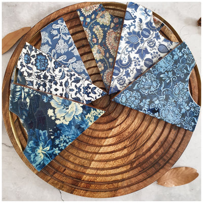 PIZZA/PIE WITH WOODEN BOARD - CERULEAN COLLECTION
