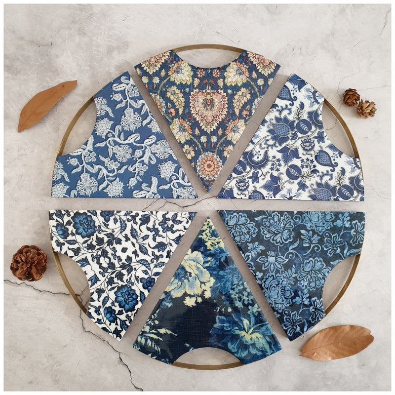 PIZZA/PIE WITH WOODEN BOARD - CERULEAN COLLECTION