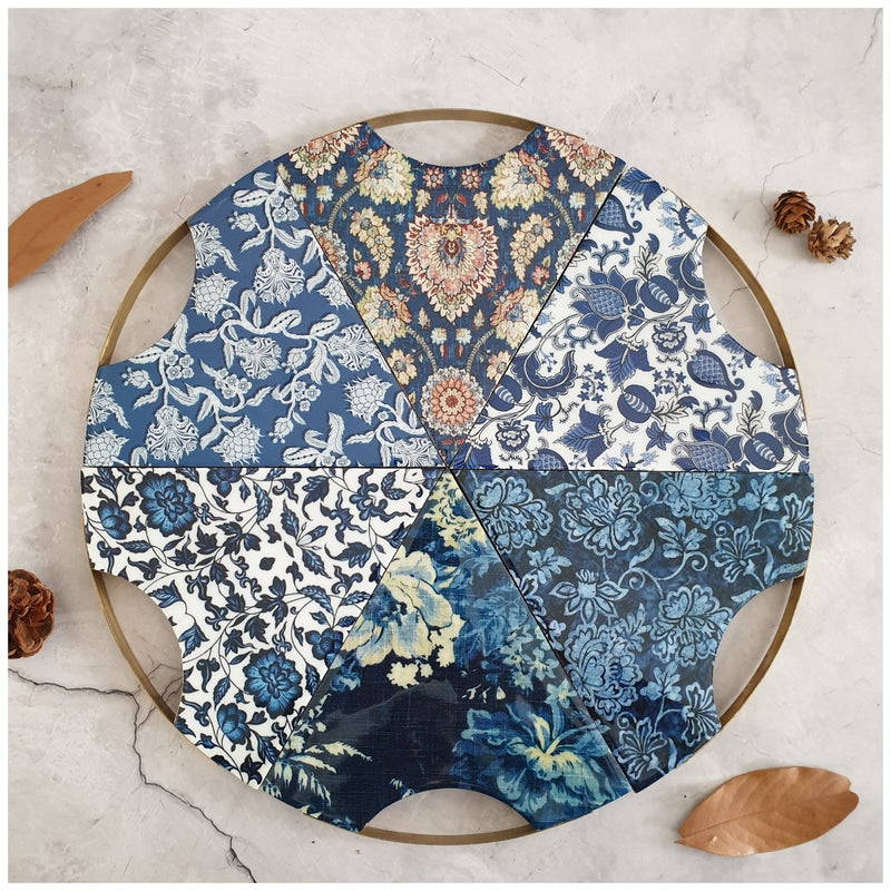 PIZZA/PIE WITH WOODEN BOARD - CERULEAN COLLECTION