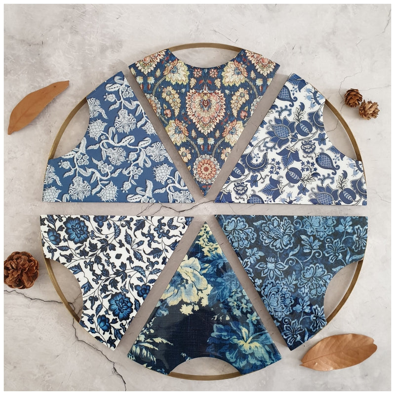 PIZZA/PIE WITH WOODEN BOARD - CERULEAN COLLECTION
