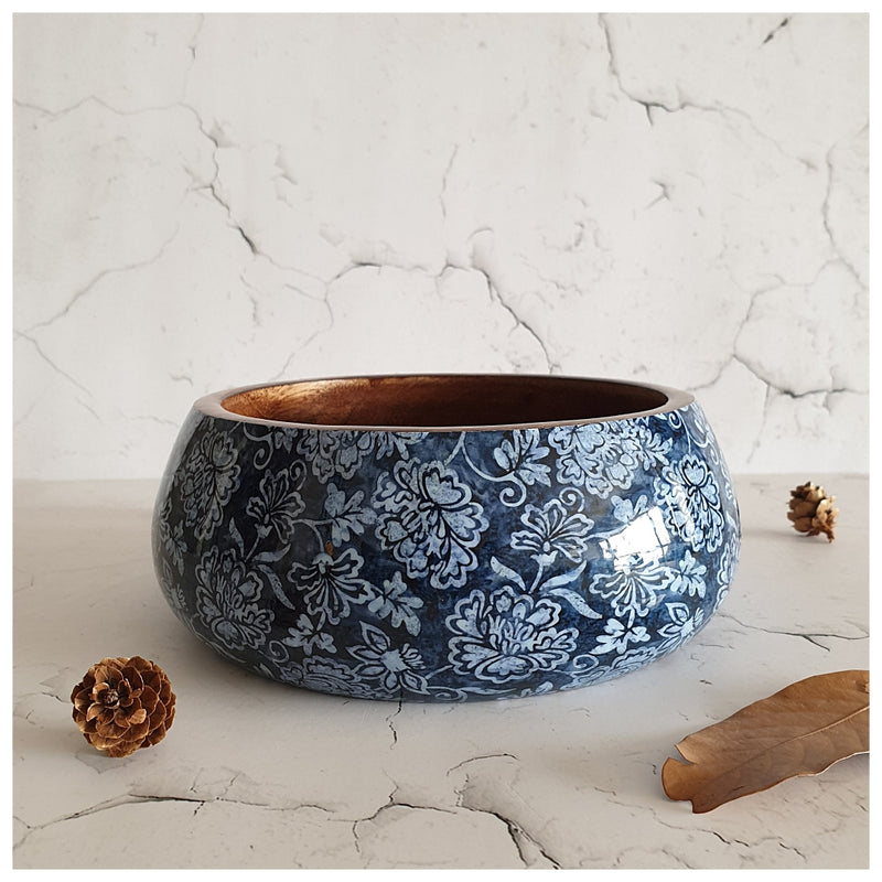 SALAD BOWL - MEDIUM - WOODEN SERVERS - INK IVY