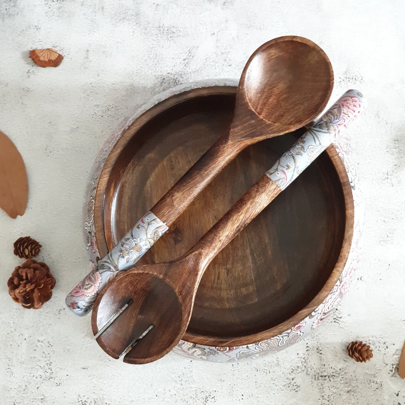 Salad Bowl - Large - Wooden Servers - Jaipur Collection