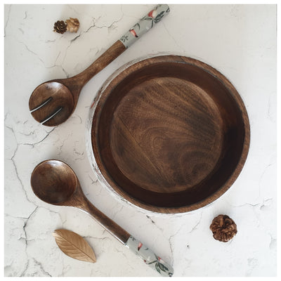 Salad Bowl - Large - Wooden Servers - Mayura