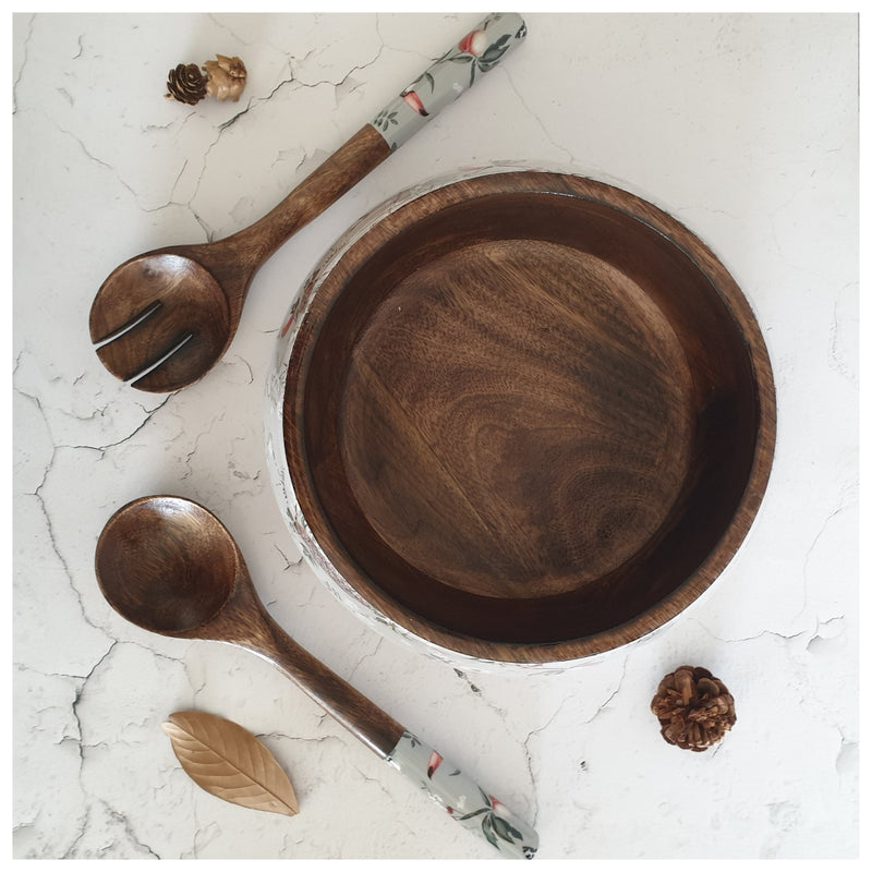 Salad Bowl - Large - Wooden Servers - Mayura