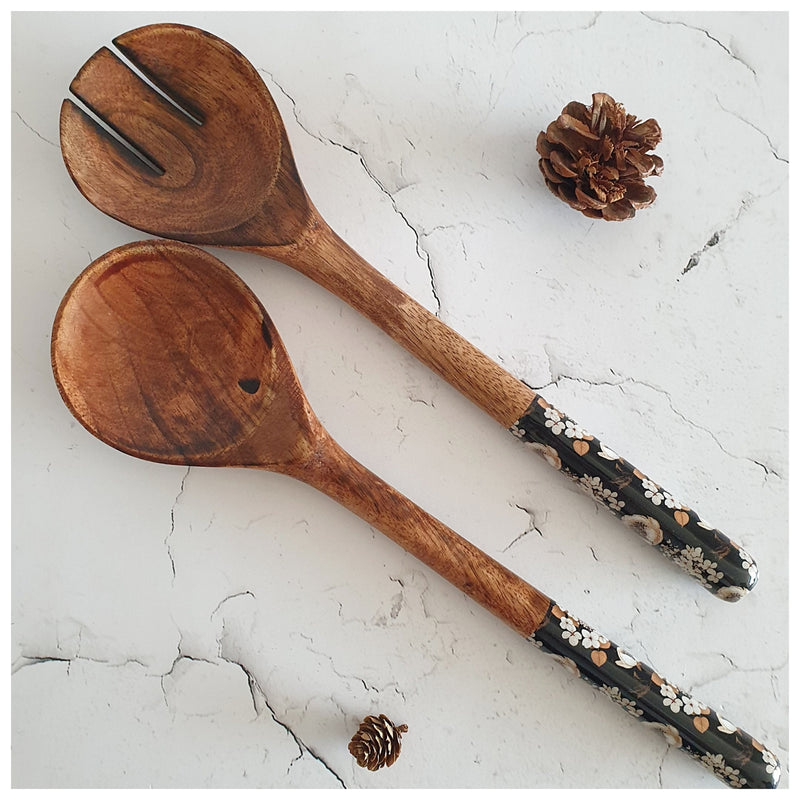 Salad Bowl - Large - Wooden Servers - Gold Dust