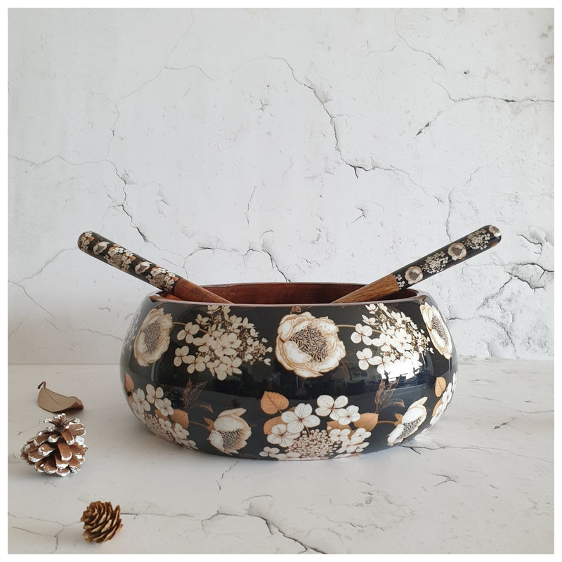Salad Bowl - Large - Wooden Servers - Gold Dust
