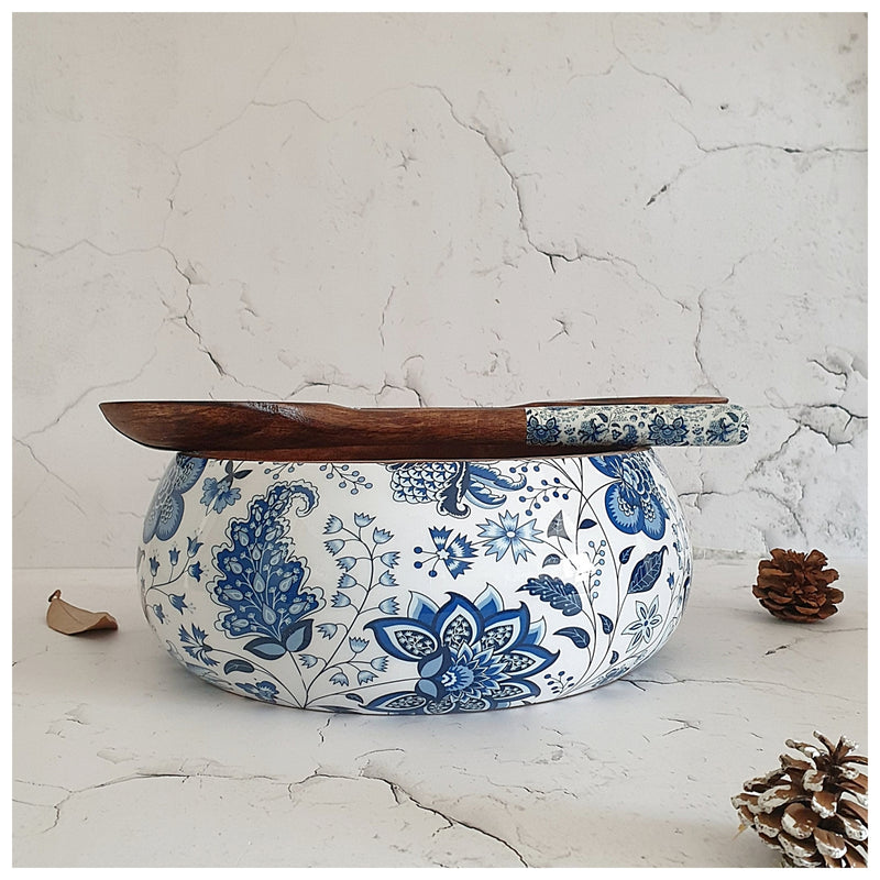 Salad Bowl - Large - Wooden Servers - White Lotus