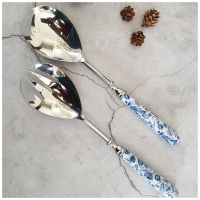 Salad Bowl - Large - Stainless Steel Servers - Water Lily