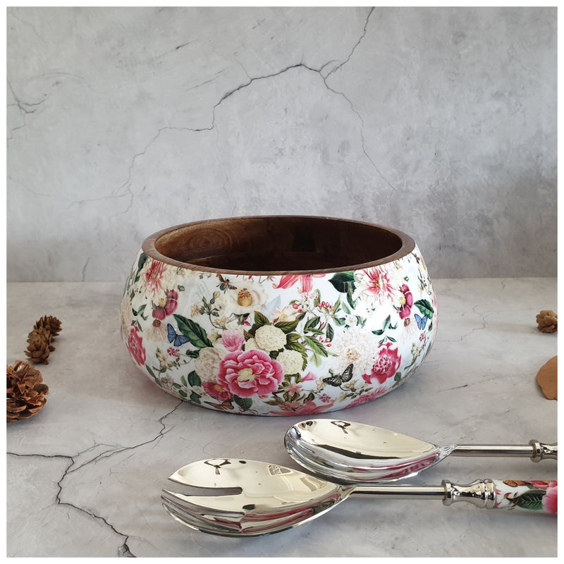 Salad Bowl - Large - Stainless Steel Servers - Alice in Wonderland
