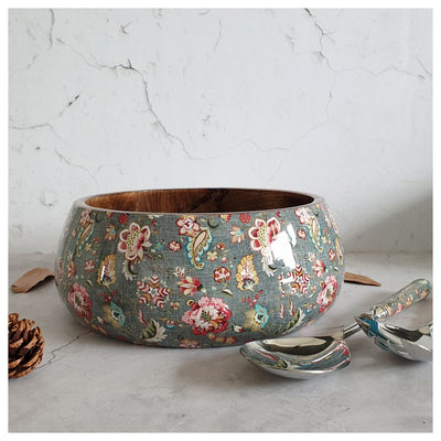 Salad Bowl - Large - Stainless Steel Servers - Earthy Meadow