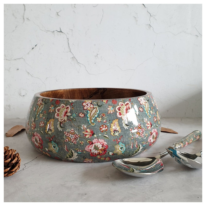 Salad Bowl - Large - Stainless Steel Servers - Earthy Meadow