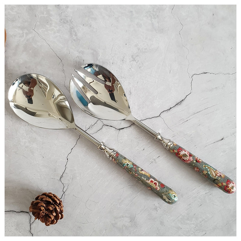 Salad Bowl - Large - Stainless Steel Servers - Earthy Meadow