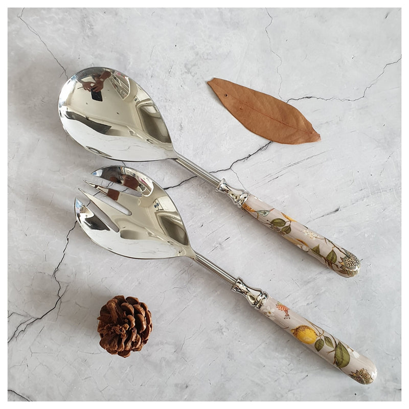 Salad Bowl - Large - Stainless Steel Servers - Humming Bird